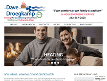 Tablet Screenshot of davedroegkamp.com